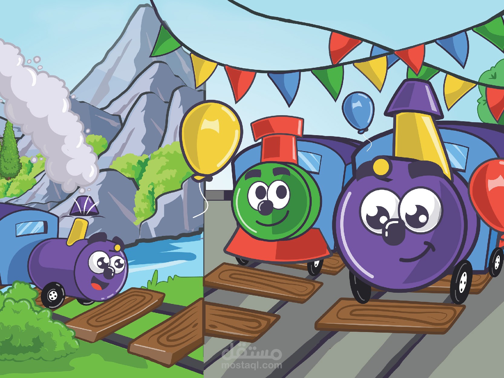 رسم قصص اطفال