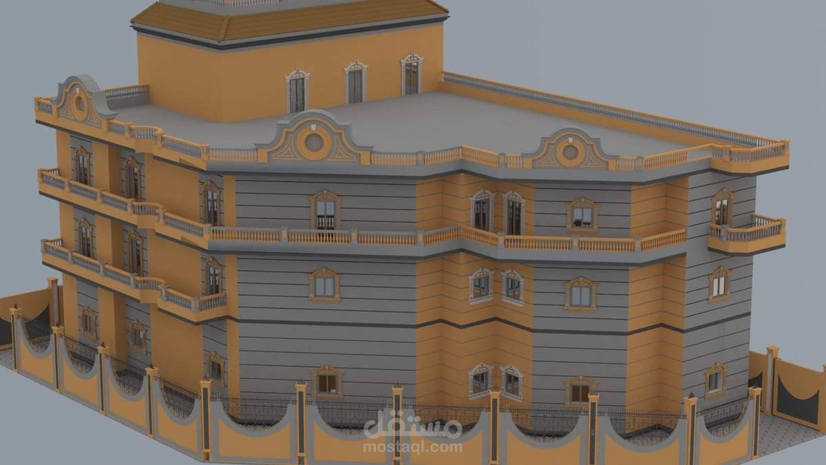 تصميم منظور خارجي لفيلا