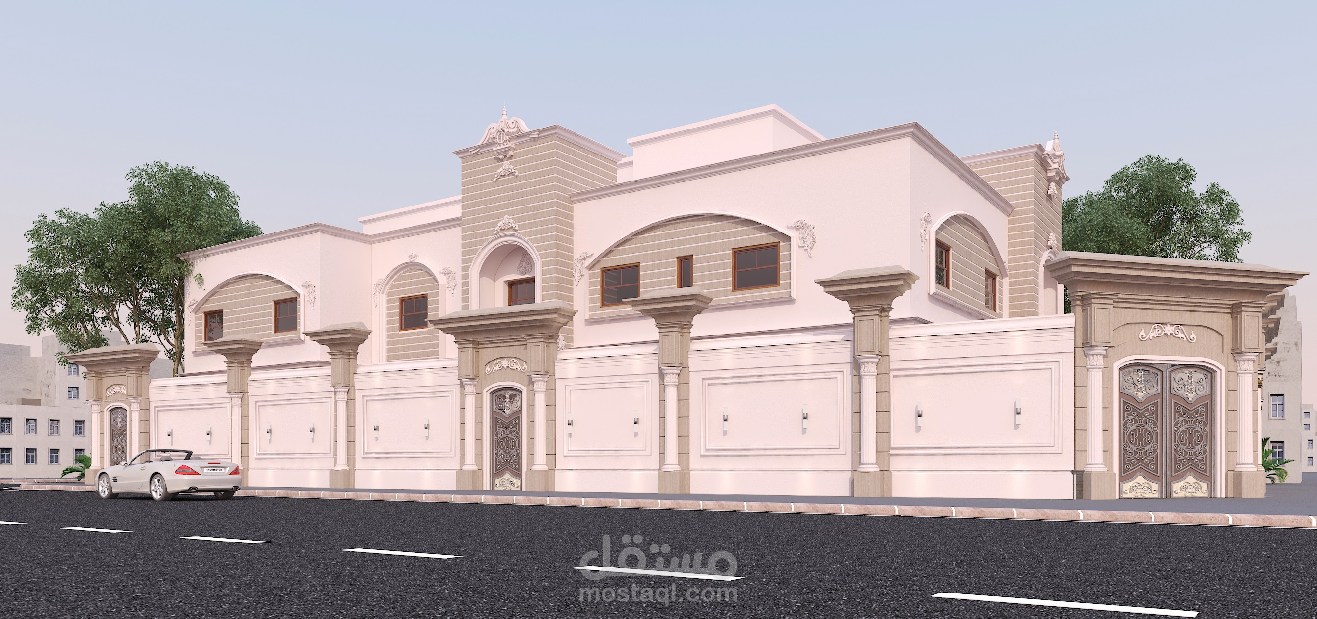 تصميم خارجي لمنزل بالسعودية