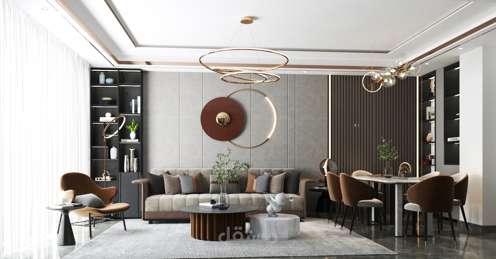 مشروع تصميم وحدة سكنية بالعاصمة الادارية