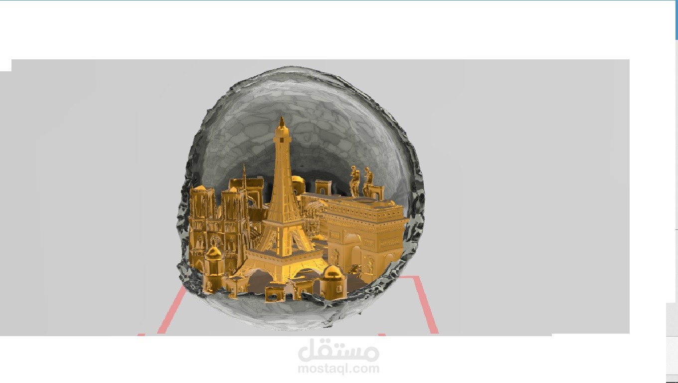 مجسم معالم مدينة باريس