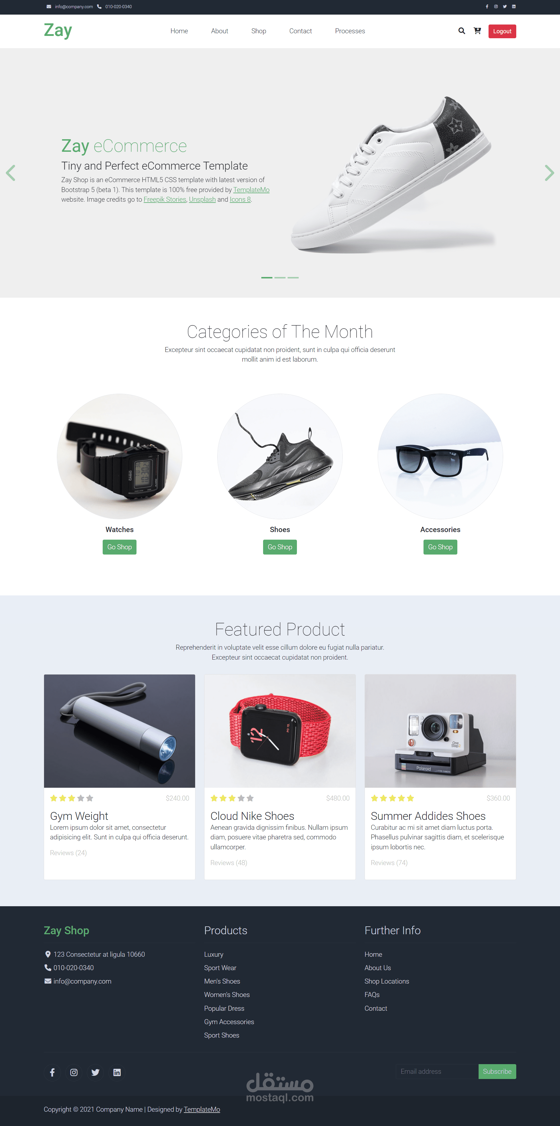 مشروع Zay eCommerce بدطار عمل laravel vue