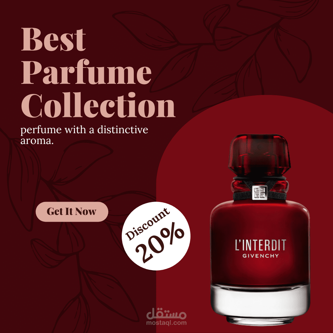 بوست اعلاني لمنتج العطور