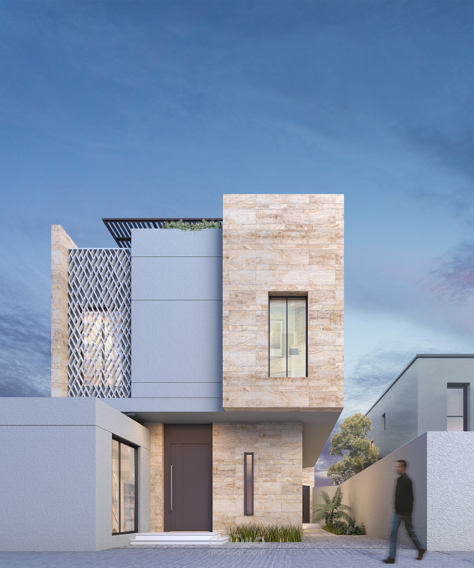 تصميم معمار حديث و بطرازعصري لفيلا في الرياض - السعودية