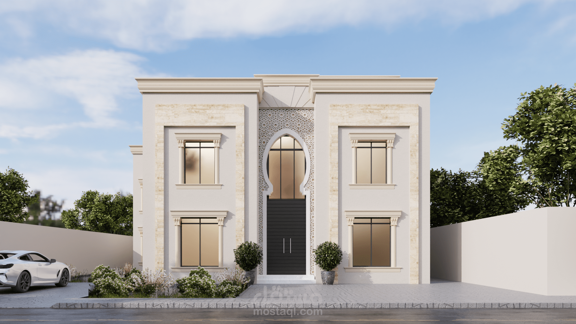تصميم معمار حديث و بطرازعصري لفيلا في الرياض - السعودية