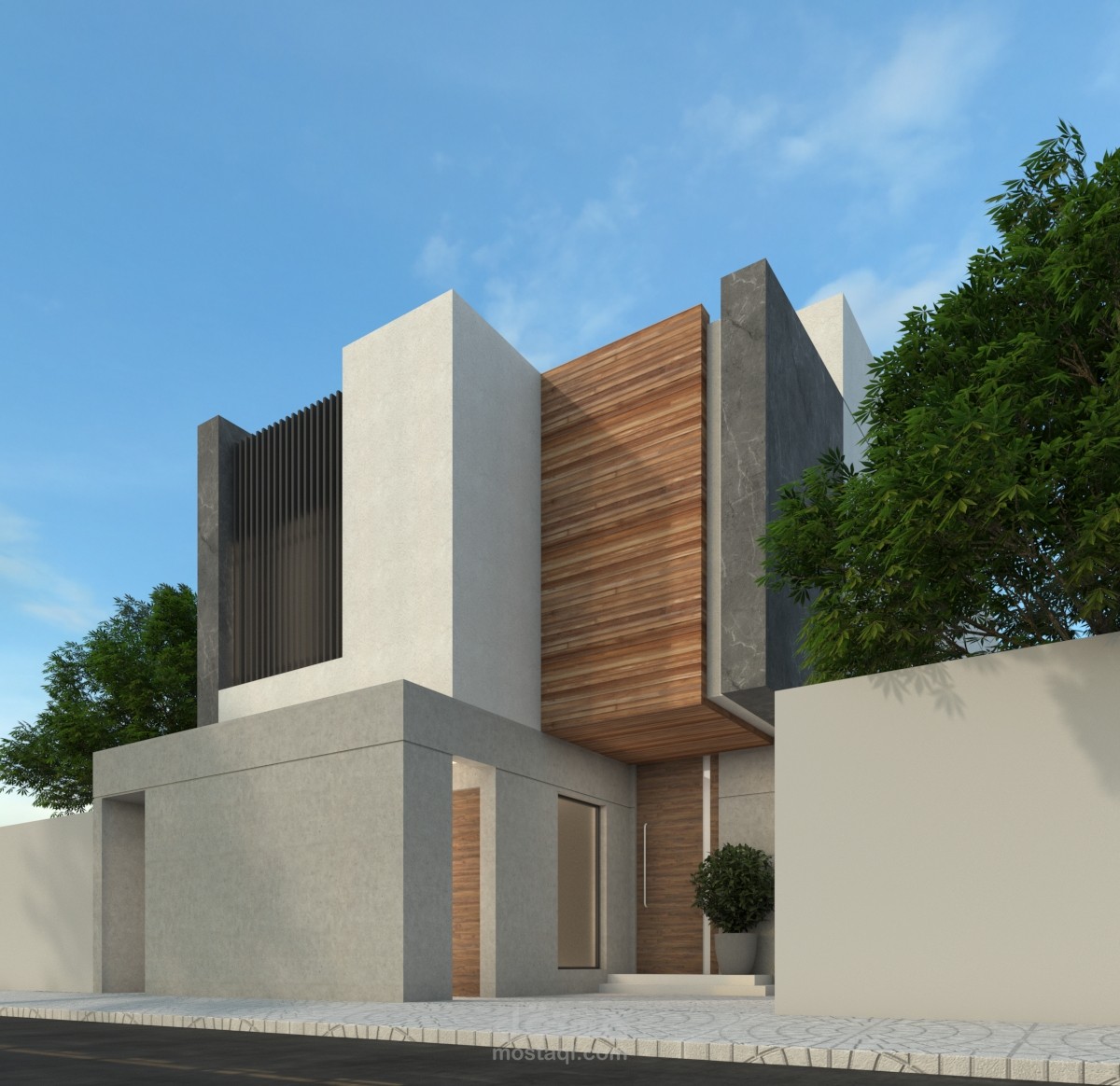 تصميم معمار حديث و بطرازعصري لفيلا في الرياض - السعودية