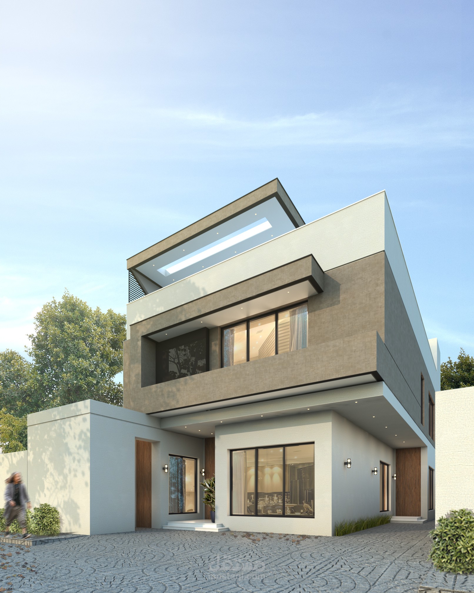 تصميم معمار حديث و بطرازعصري لفيلا في الرياض - السعودية