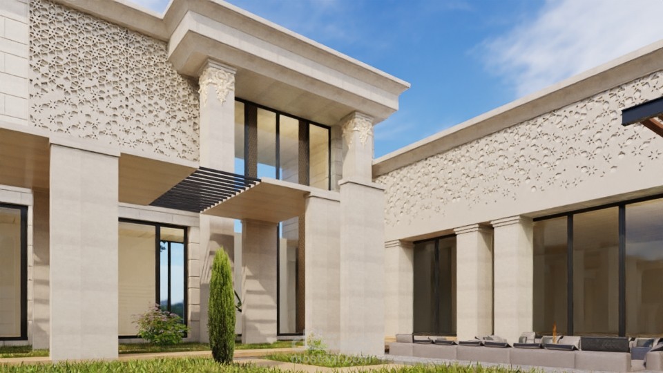 تصميم معمار حديث و بطراز عصري لإستراحة خاصة في الرياض - السعودية