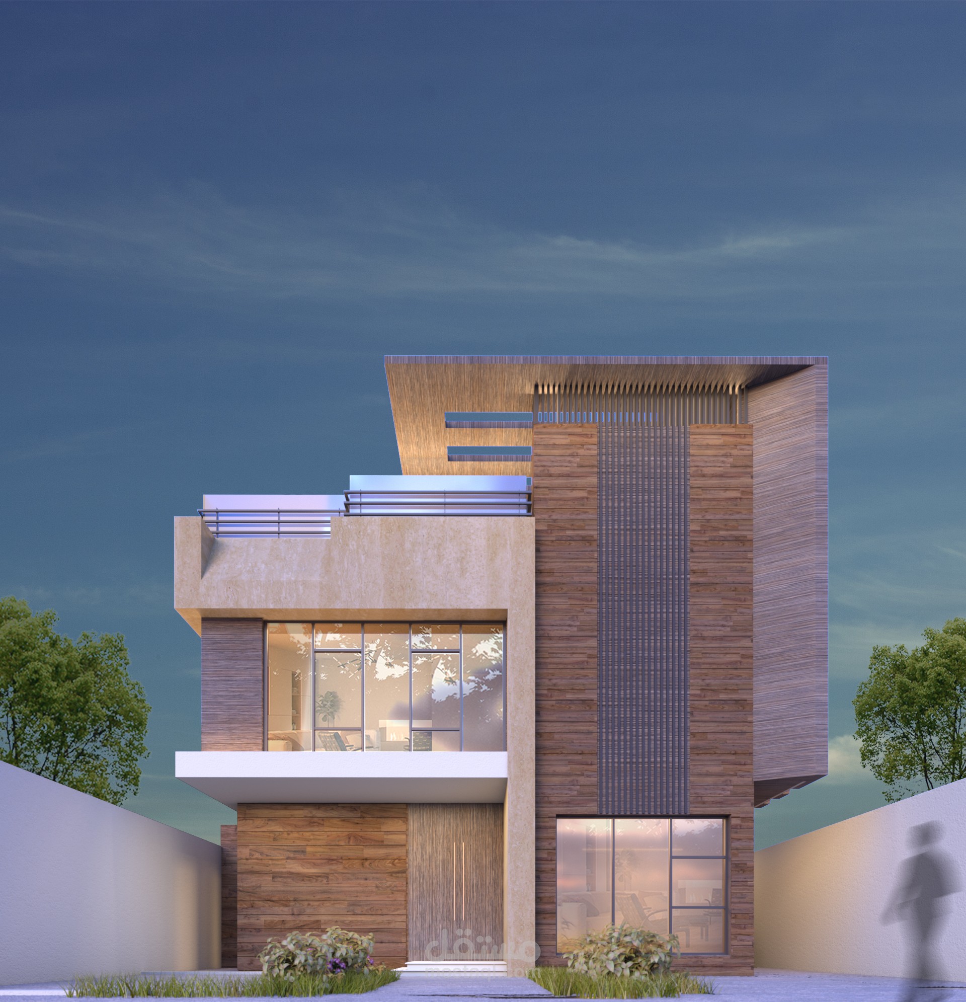 تصميم معمار حديث و بطراز عصري لفيلا في الرياض - السعودية