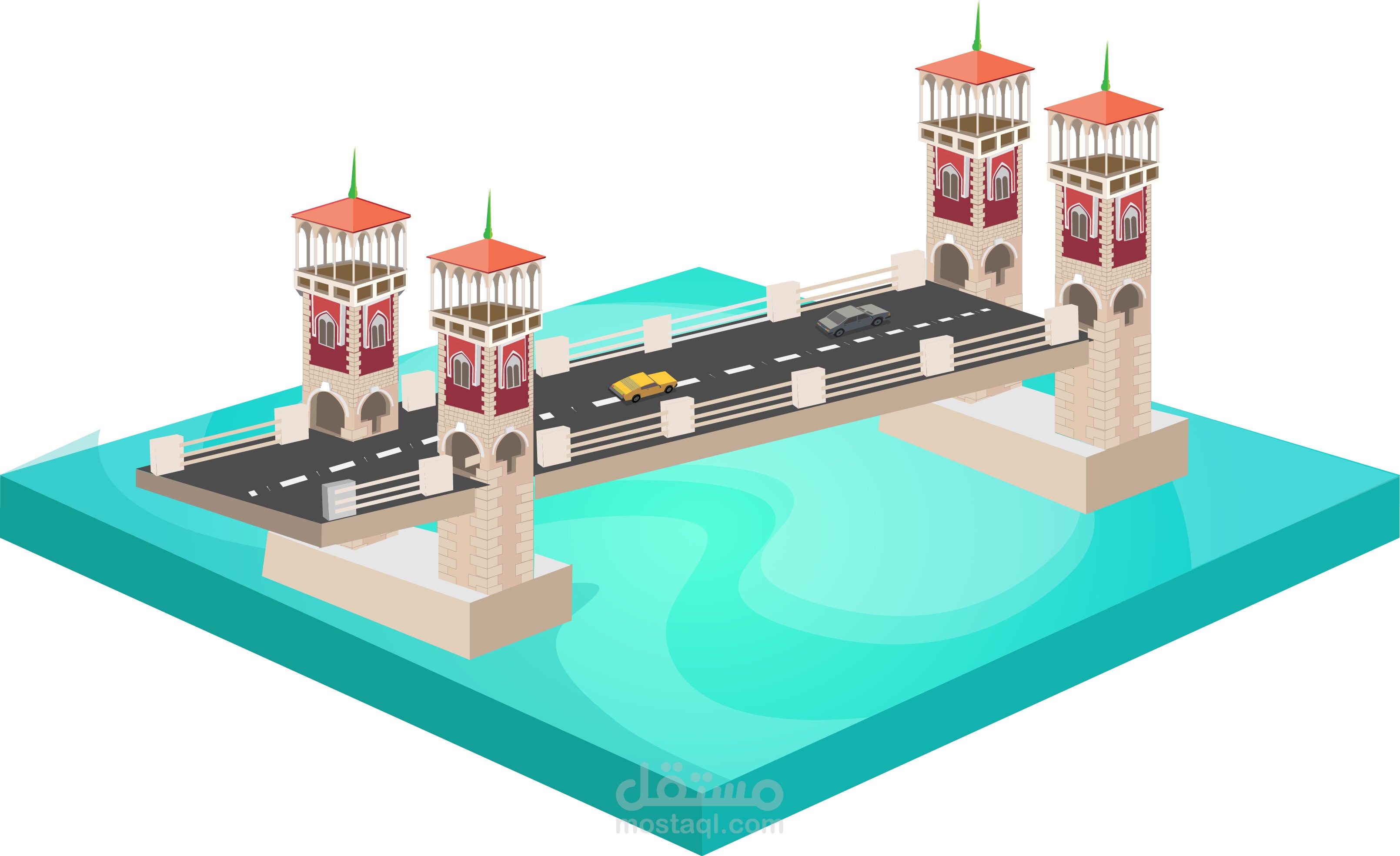 Alexanderia  stanley bridge isometric