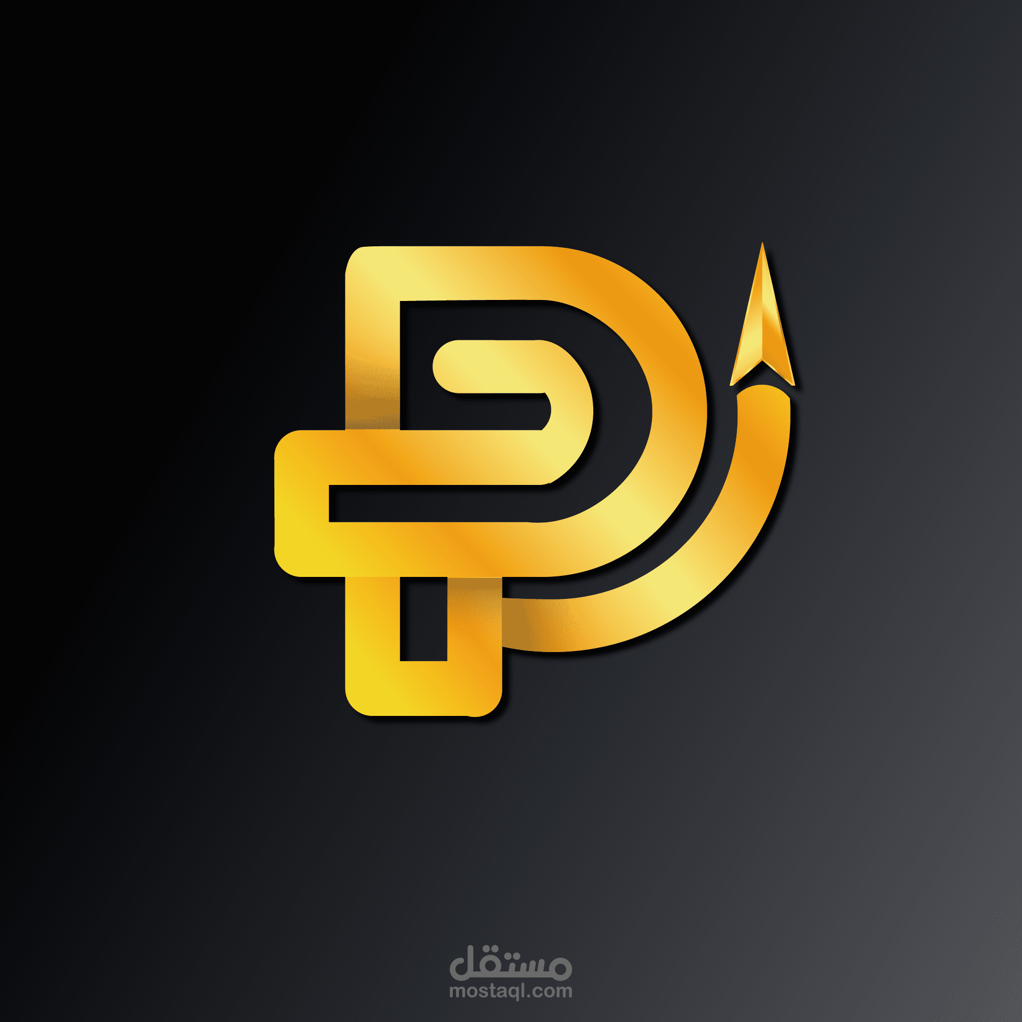 تصميم لوجو حرف ال p
