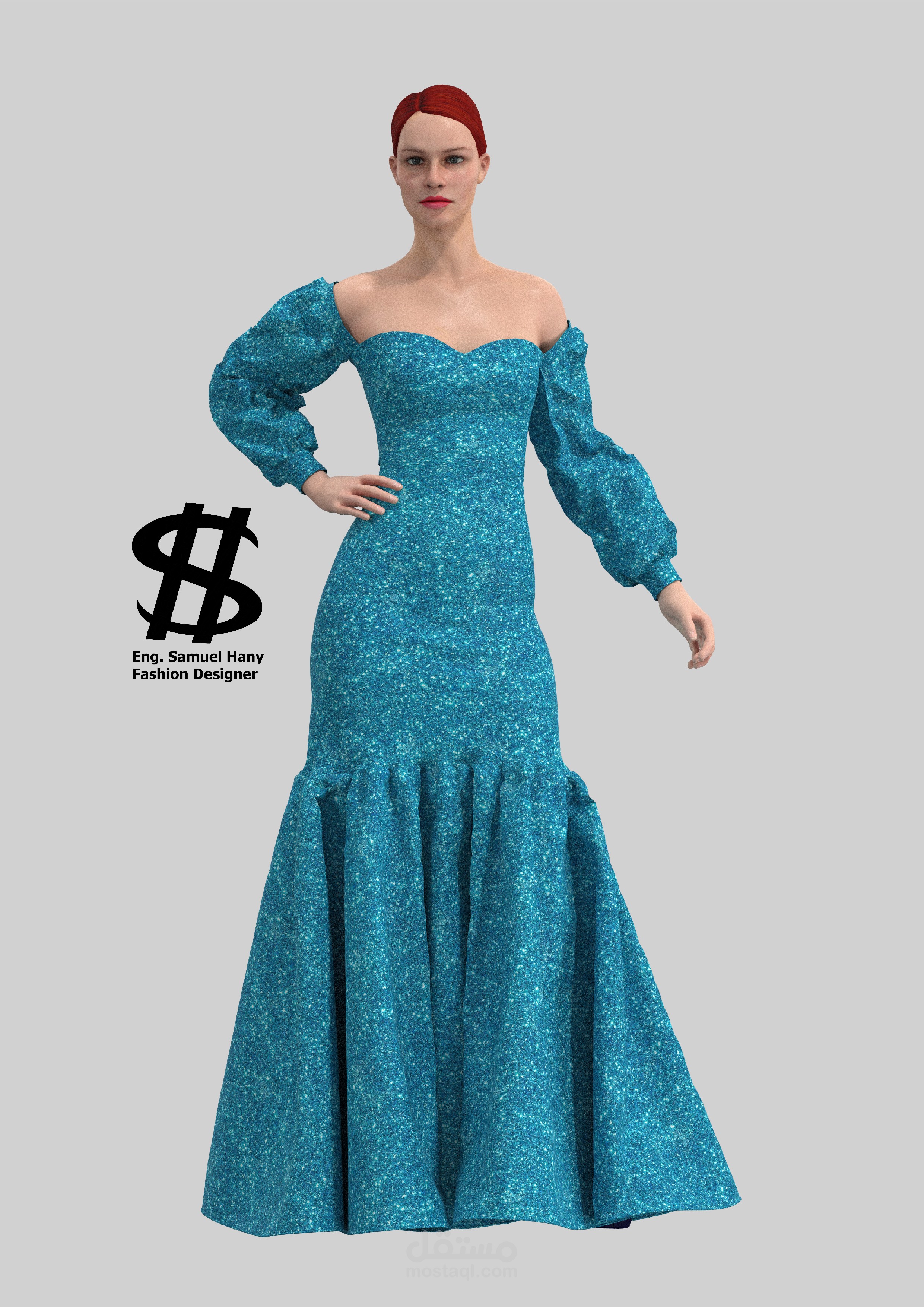 Dress Designed with CLO3D