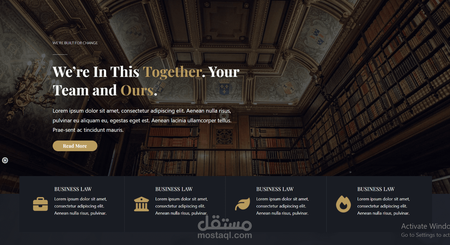 تصميم موقع الكتروني للاستشارات القانونية