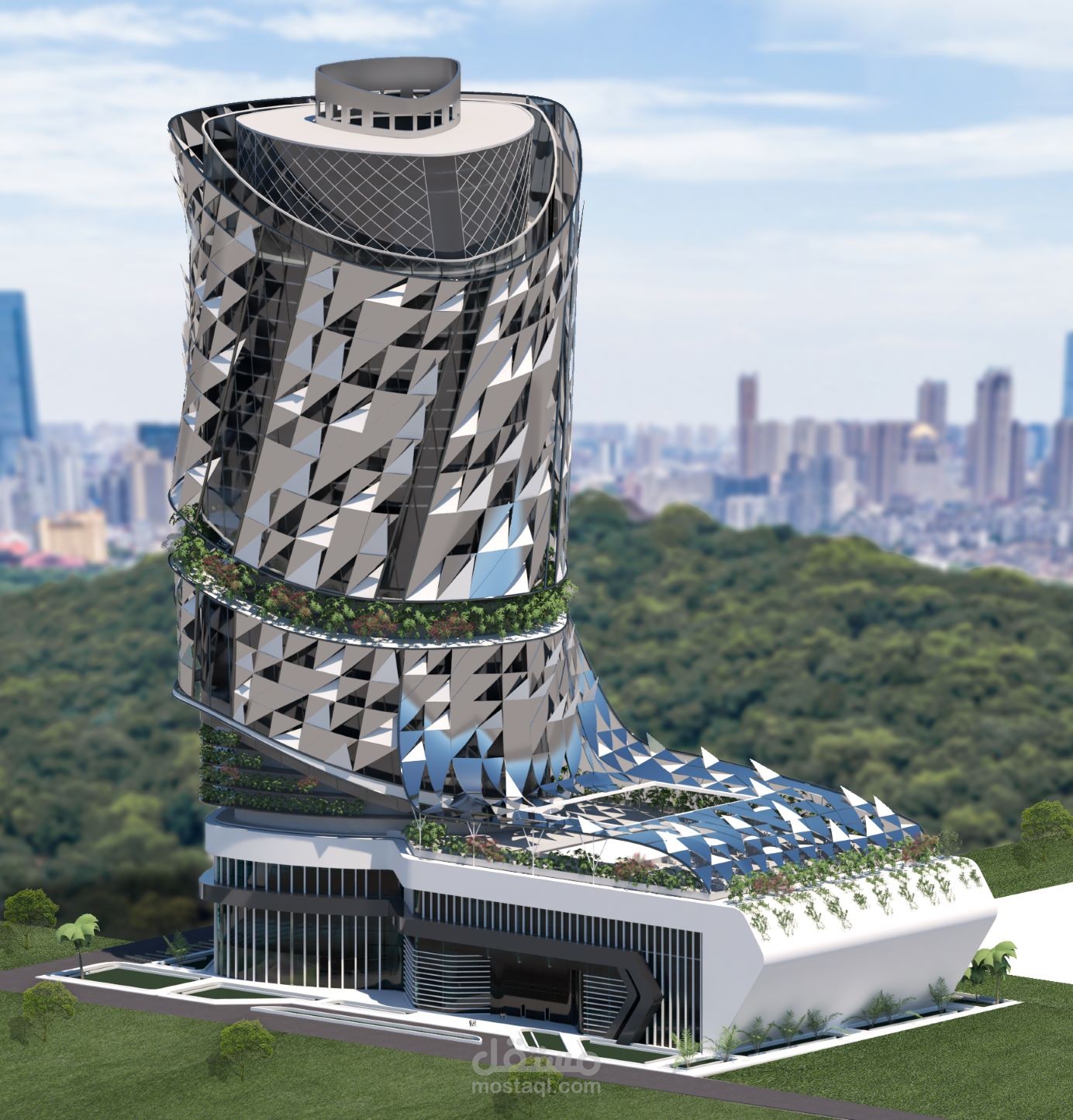 برج فندقي تجاري مستدام في الطائف