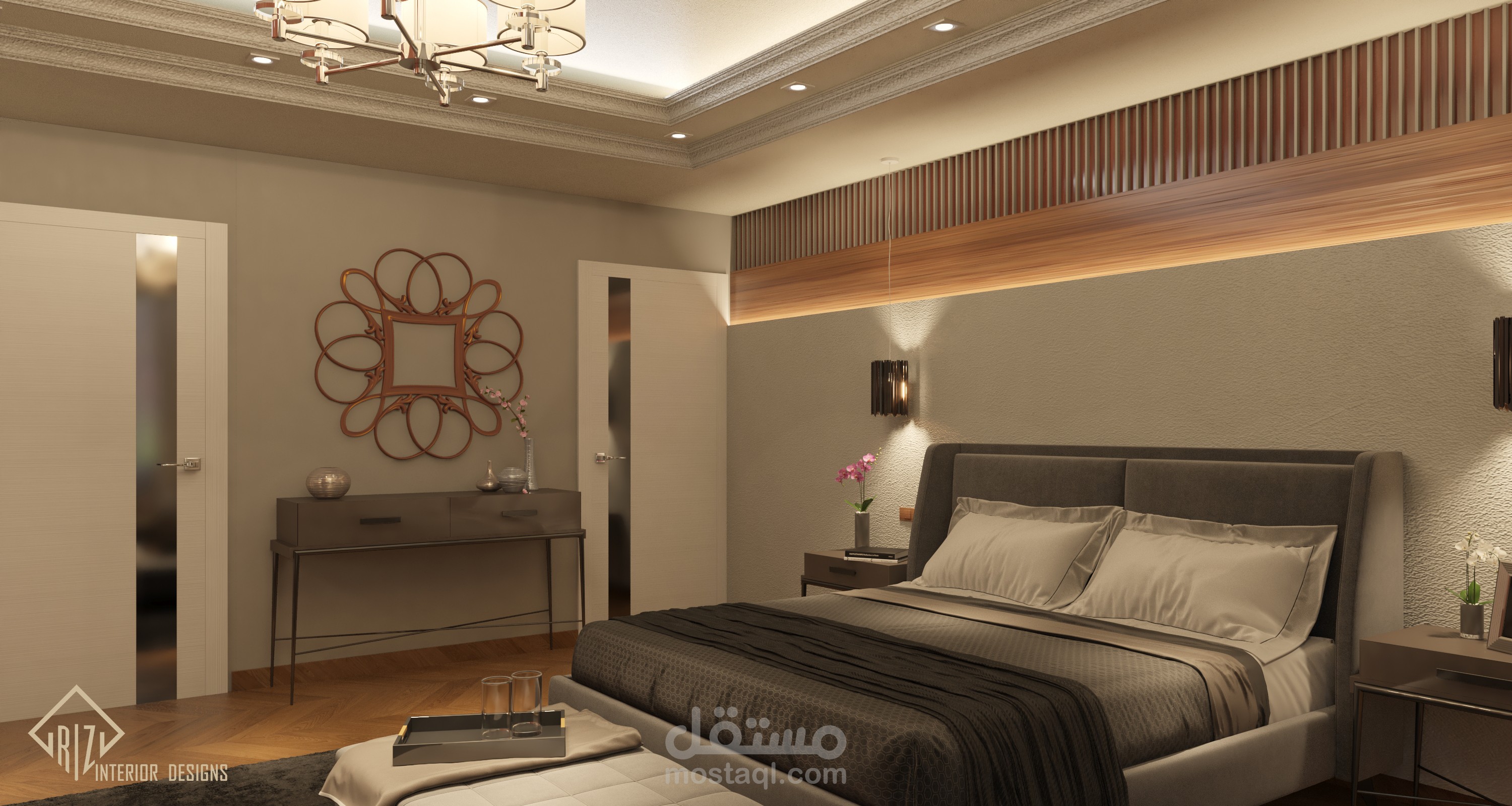 MASTER BEDROOM MODERN STYLE -NIGHT MODE-