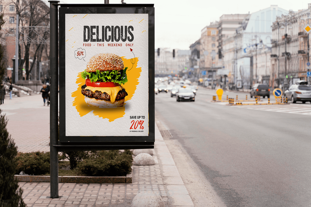 تصميم اعلان وبوست (برجر)