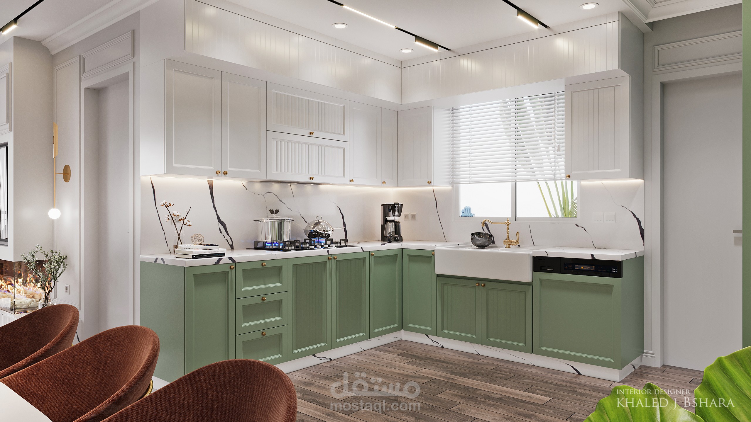 تصميم مطبخ نيوكلاسيك