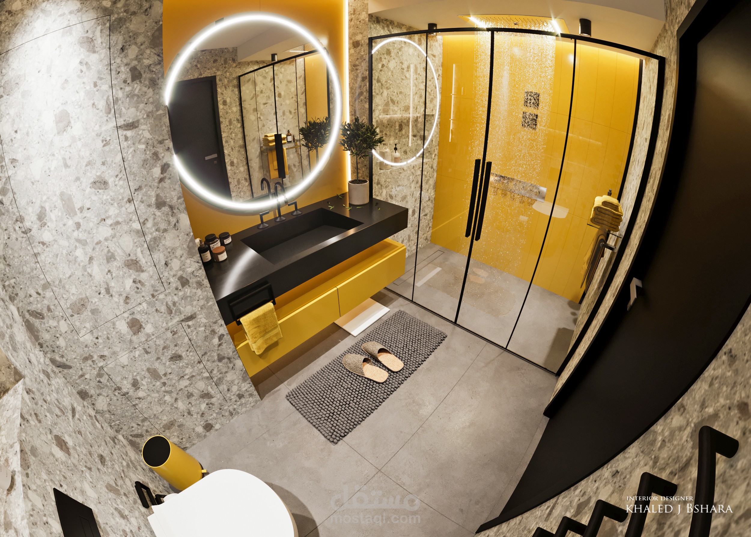 تصميم حمام - موديرن -Bathroom Design