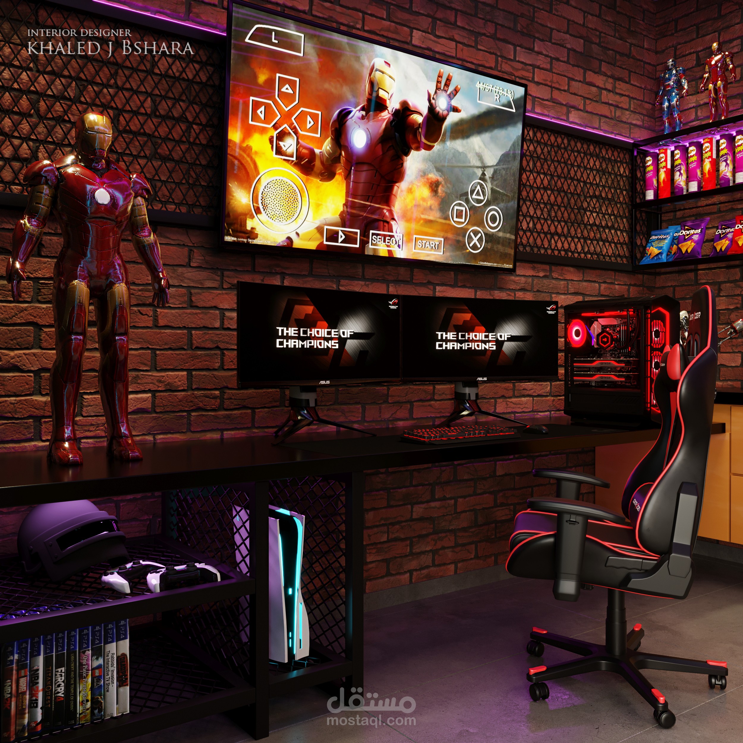 تصميم غرفة نوم شبابية