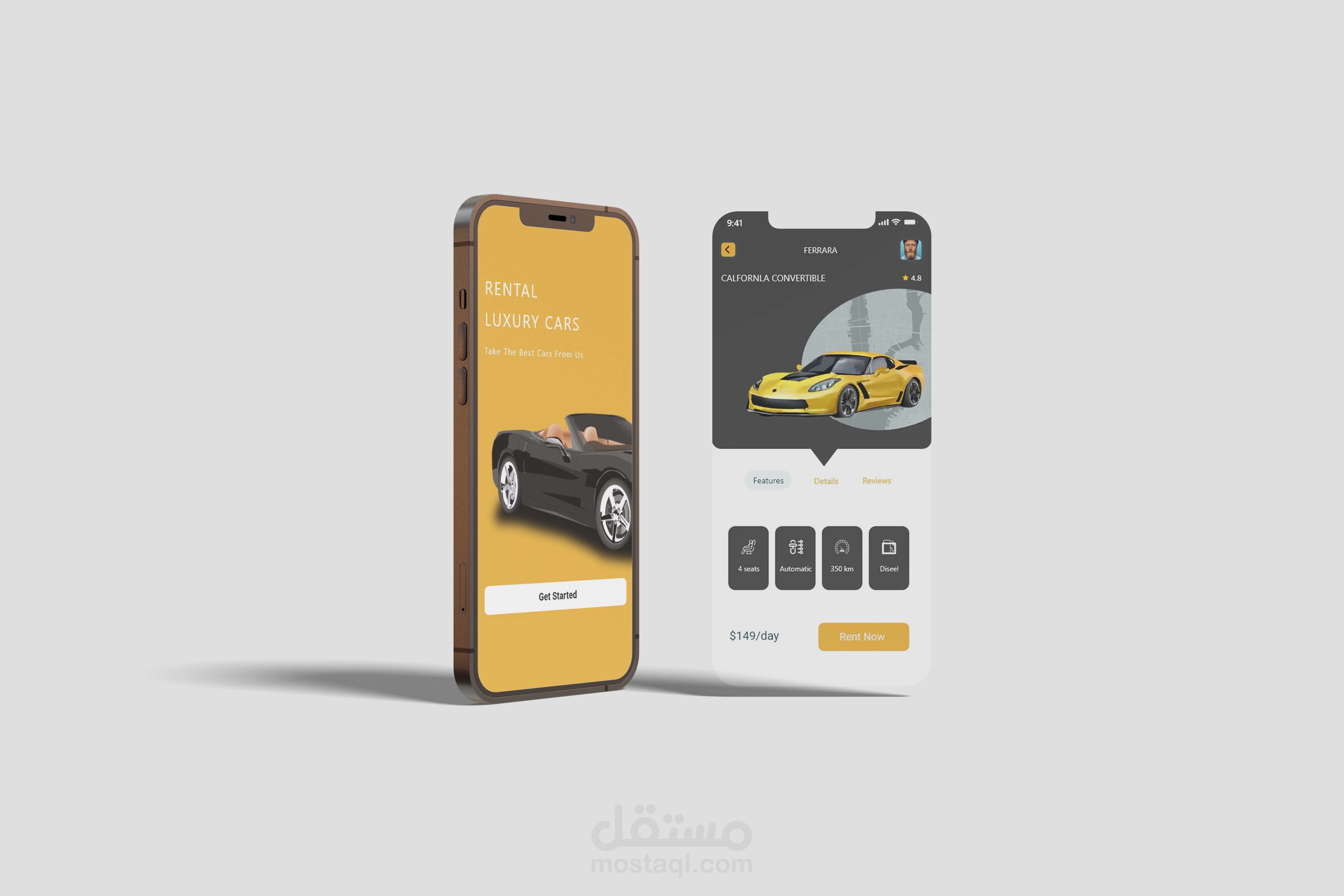 تطبيق تأجير سيارات Car  Rental