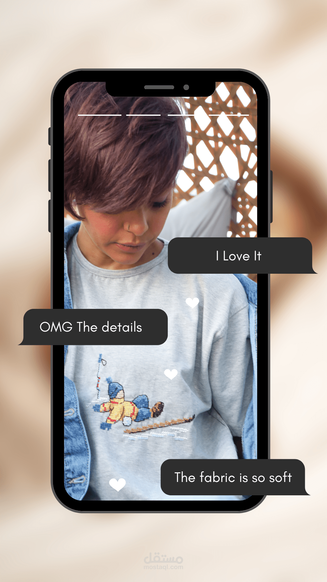 تصميم ستوريز لبراند نسائي بإستخدام Canva