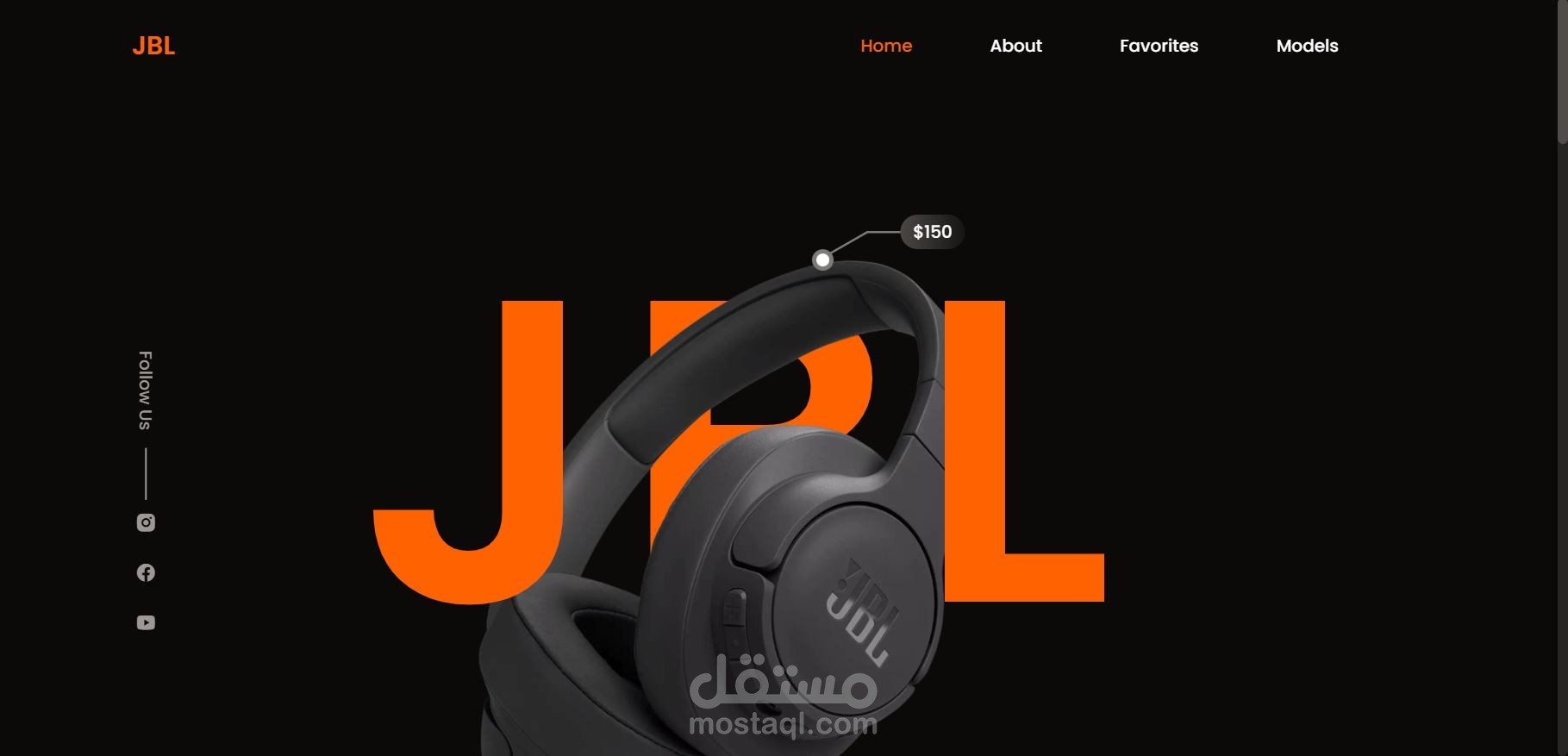Responsive Headphones Website