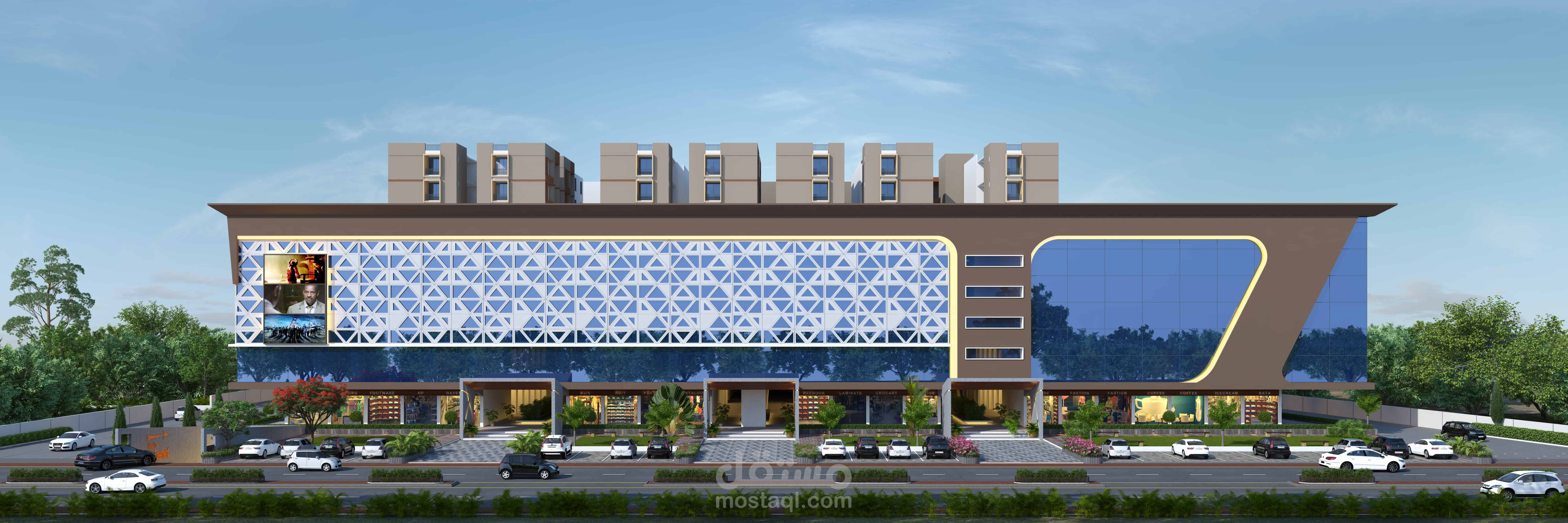 تصميم المولات التجارية