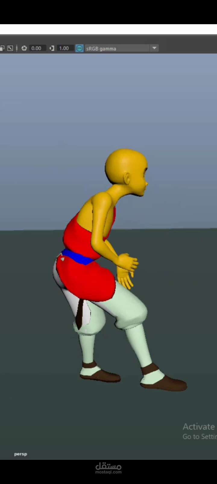 3D animation _ تحريك شخصية ثلاثية الأبعاد