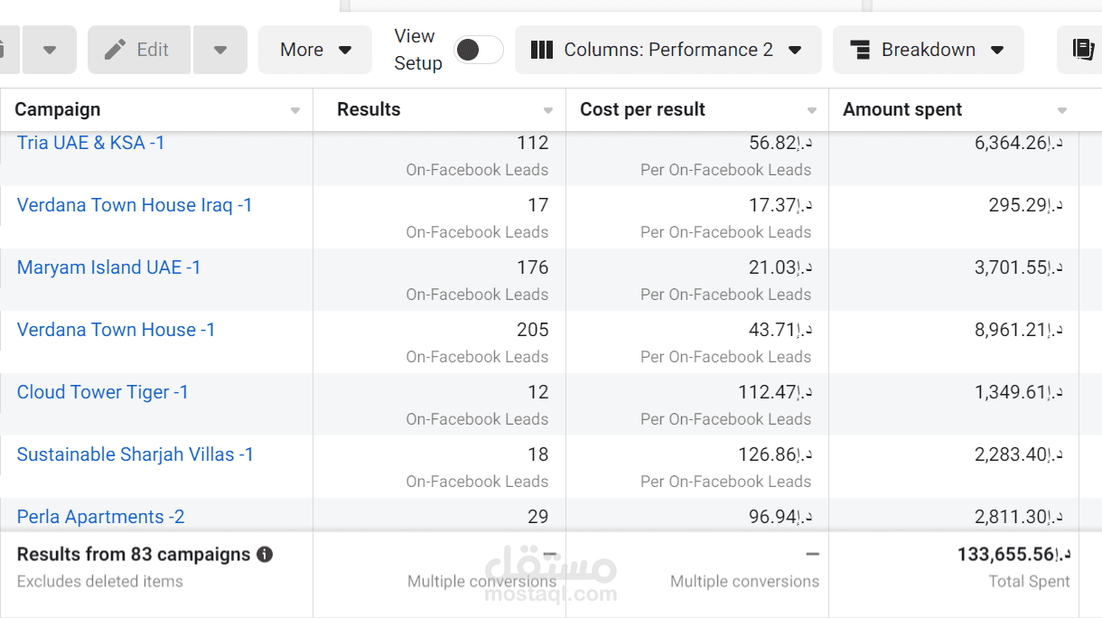 حملات lead generation  للعقارات في دبي