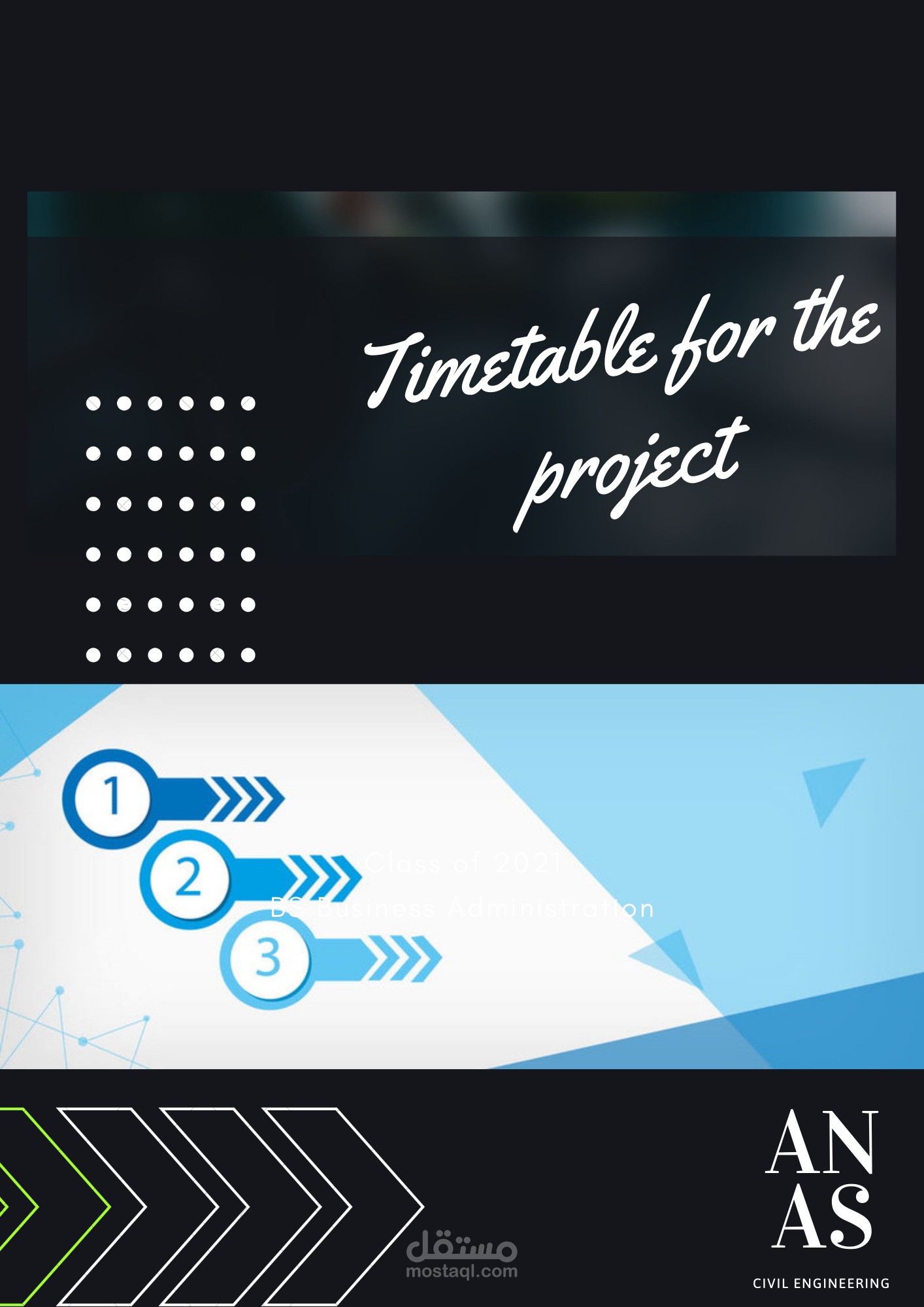 Timetable For The Project (الجدول الزمني)