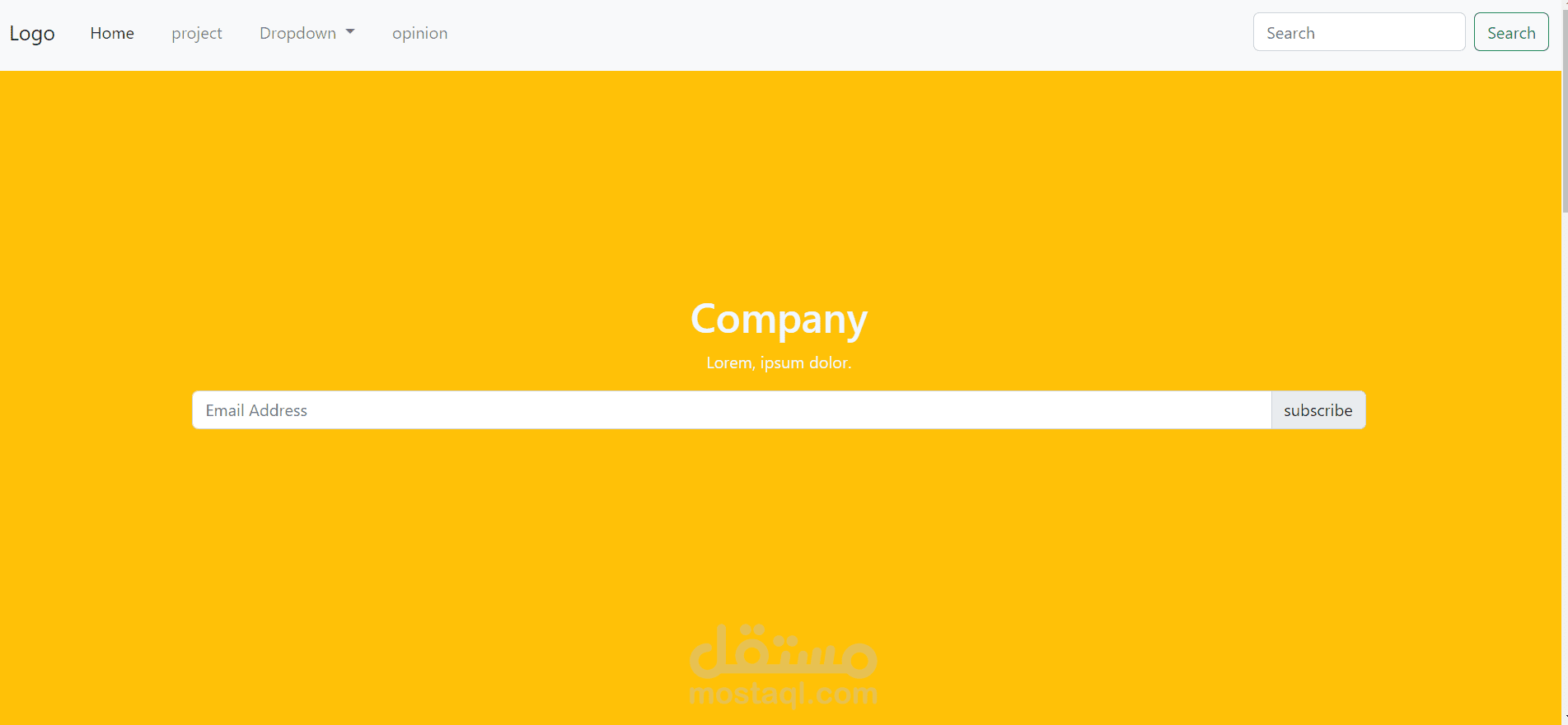 landing page