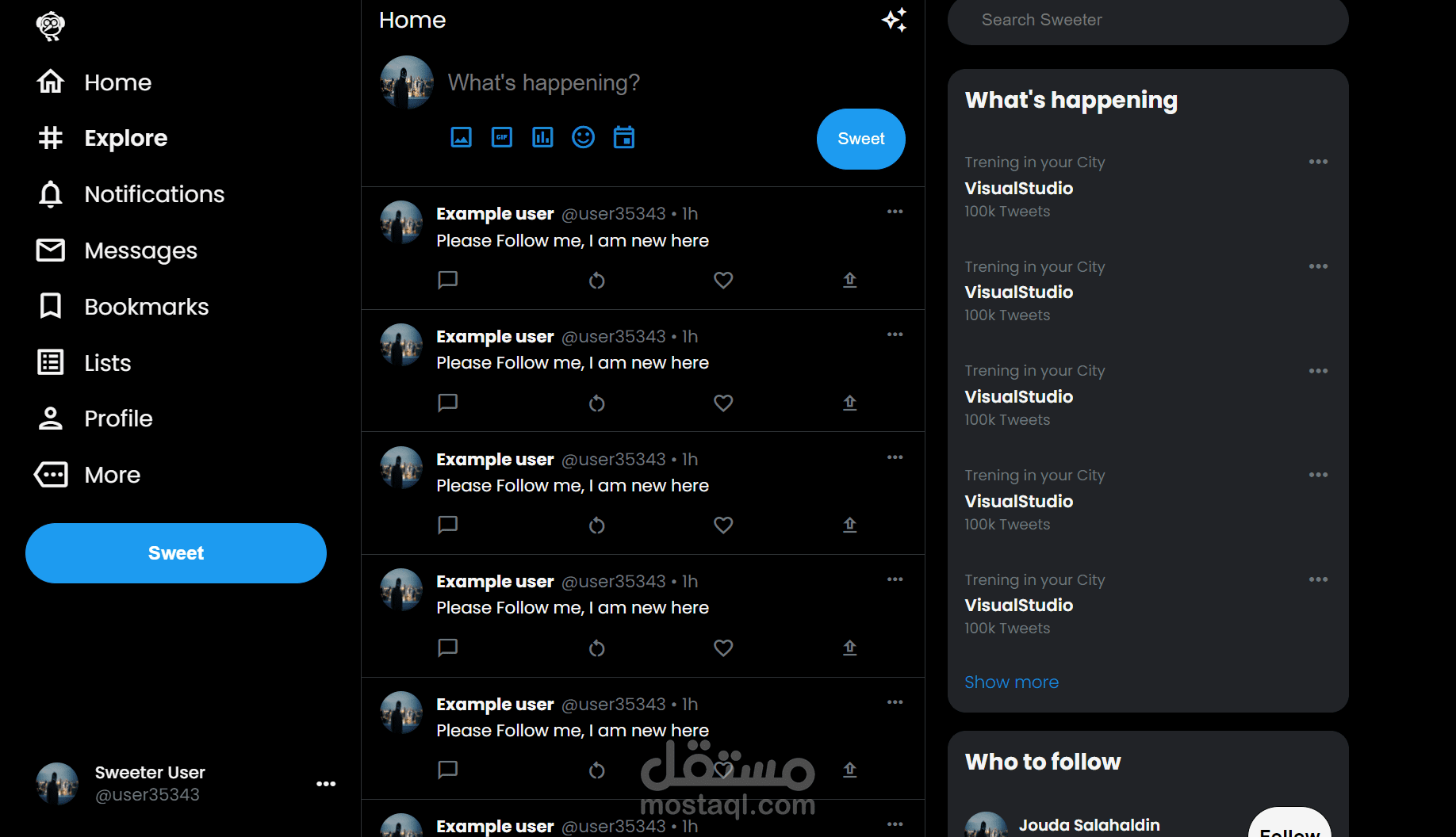 clone Twitter