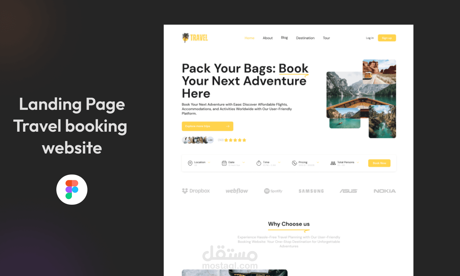 Travel booking website