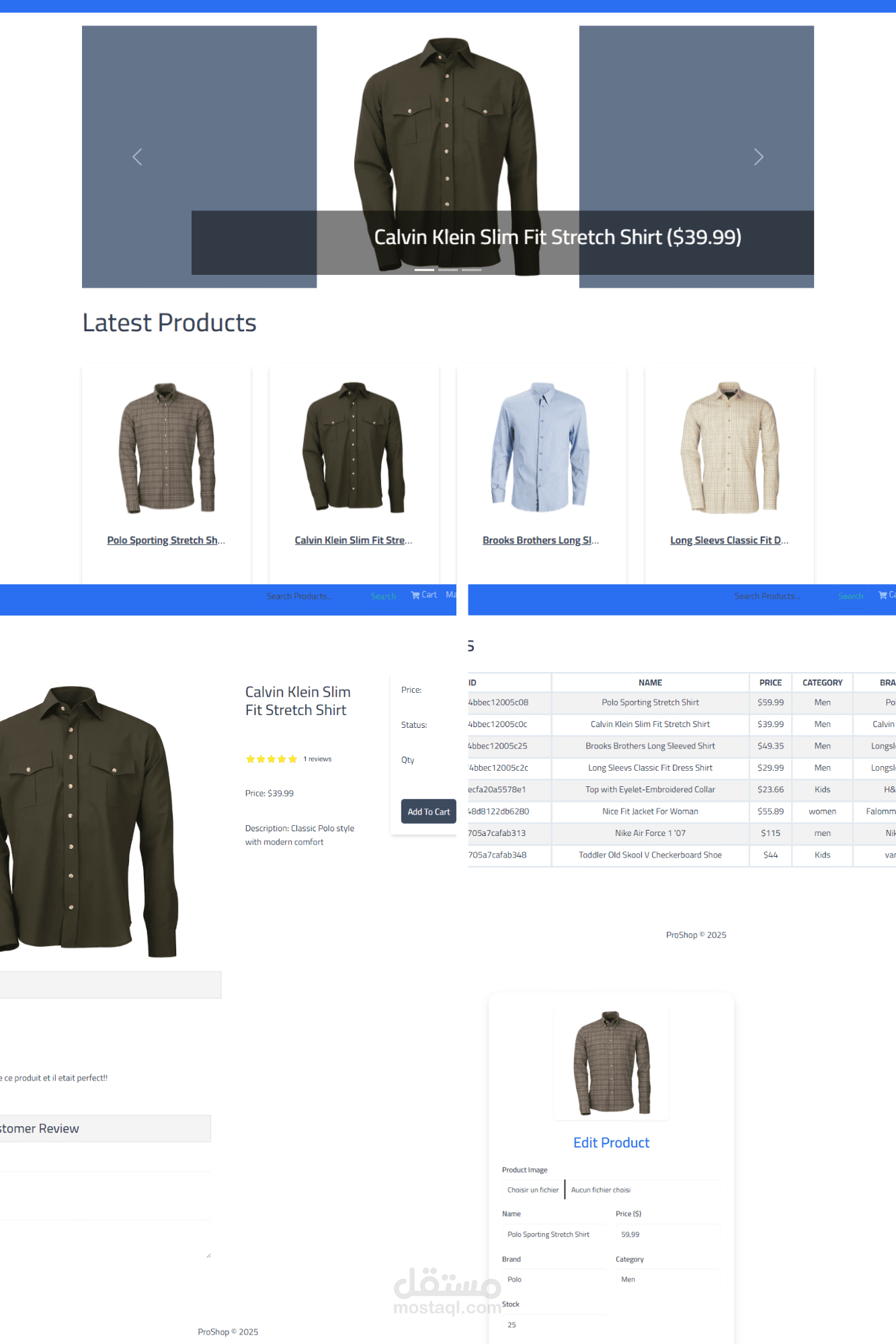 PShop  – منصة تجارة إلكترونية كاملة بتقنية MERN (MongoDB, Express, React, Node.js)