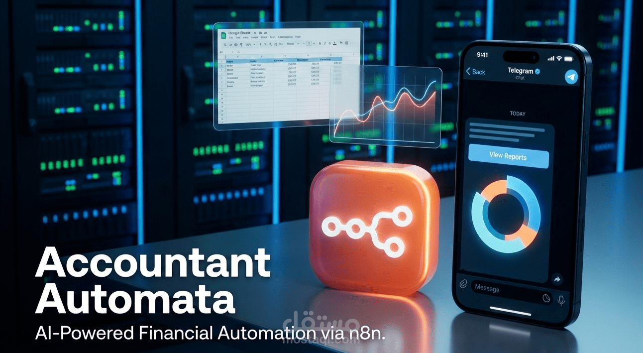 أتمتة العمليات المالية من التدوين إلى التحليل: نظام محاسبي متطور يعتمد على n8n وواجهات Telegram التفاعلية