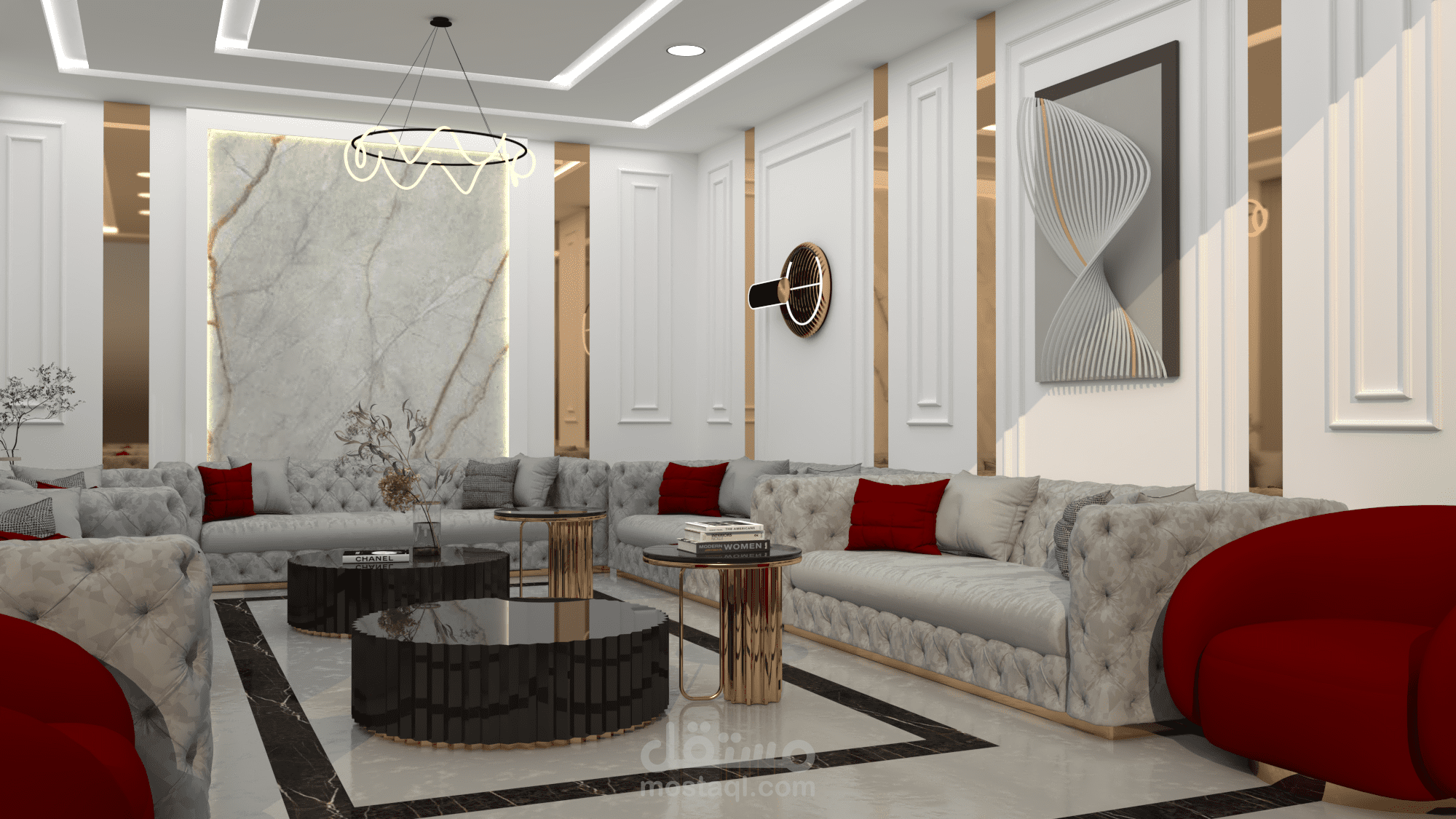 تصميم داخلي لمجلس