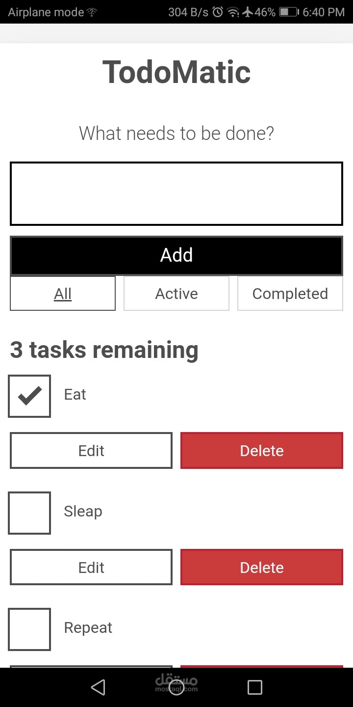 Todo list