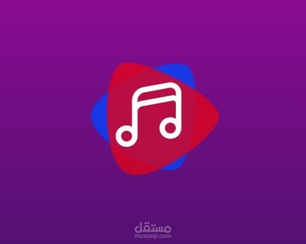 تصميم واجهة تطيبق موسيقى