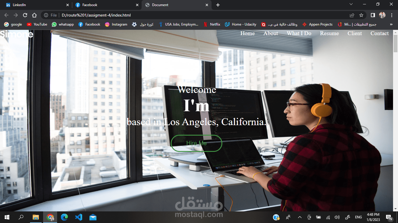 front-end developer portfolio
