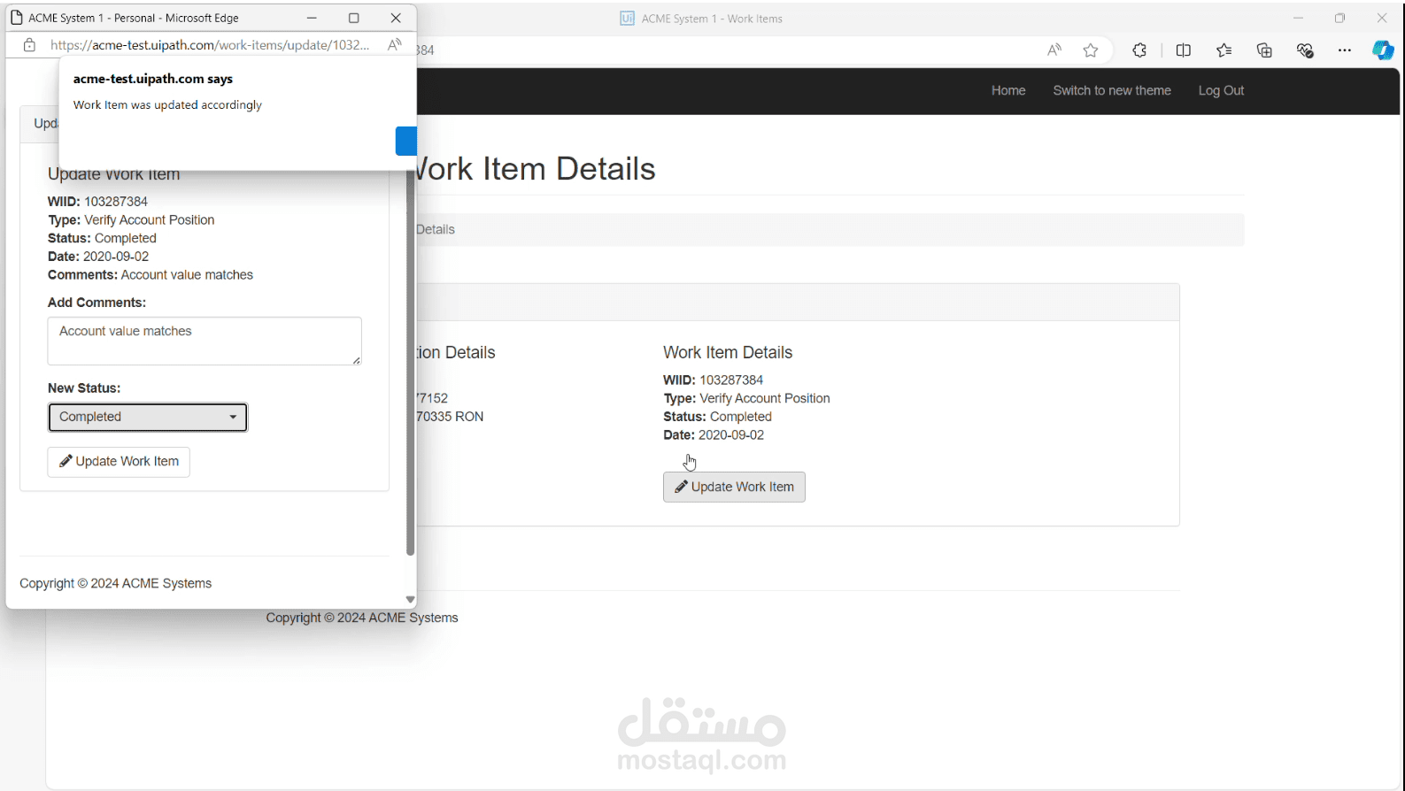 نقل البيانات باستخدام UiPath