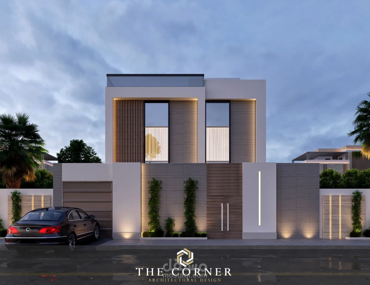 Modern villa exterior design