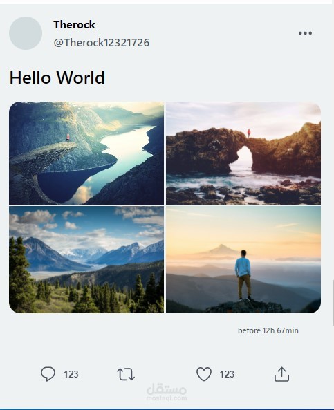 تويتر HTML CSS SCSS