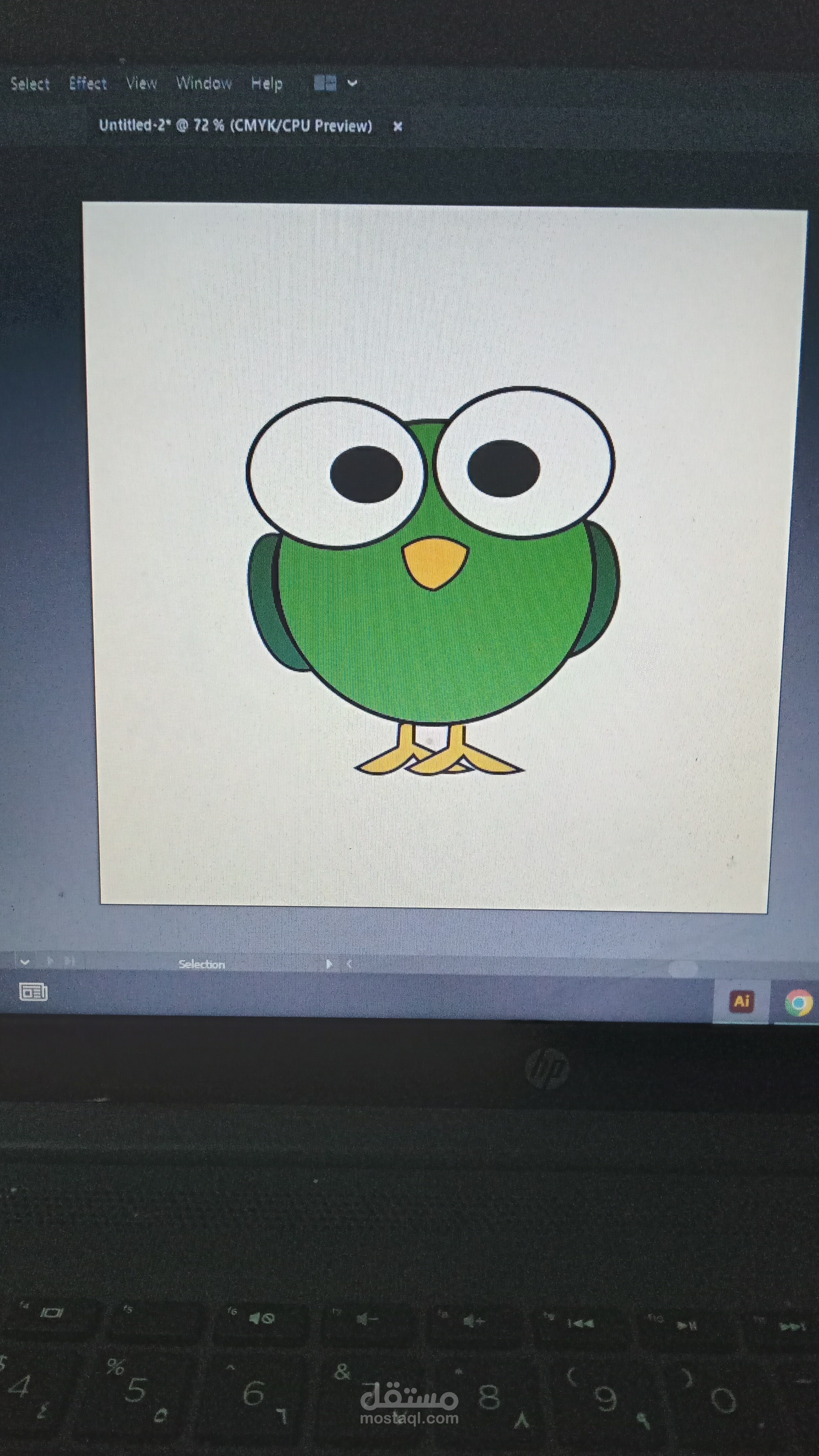 تصميم على برنامج Adobe illustrator