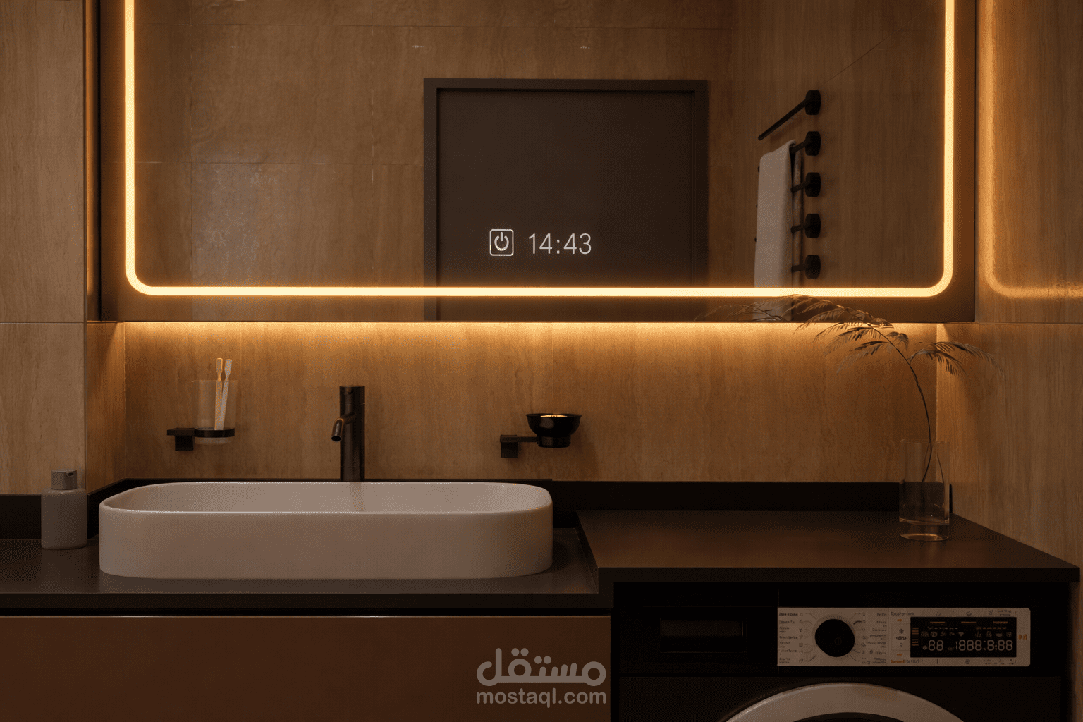 تصميم داخلي لحمامات