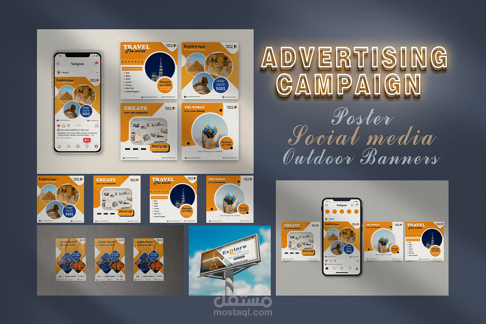 Advertising design(Tourism and travel company)