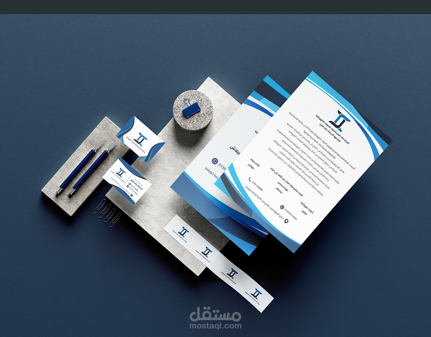 تصميم عناصر هوية بصرية لشركة أدوات كهربائية