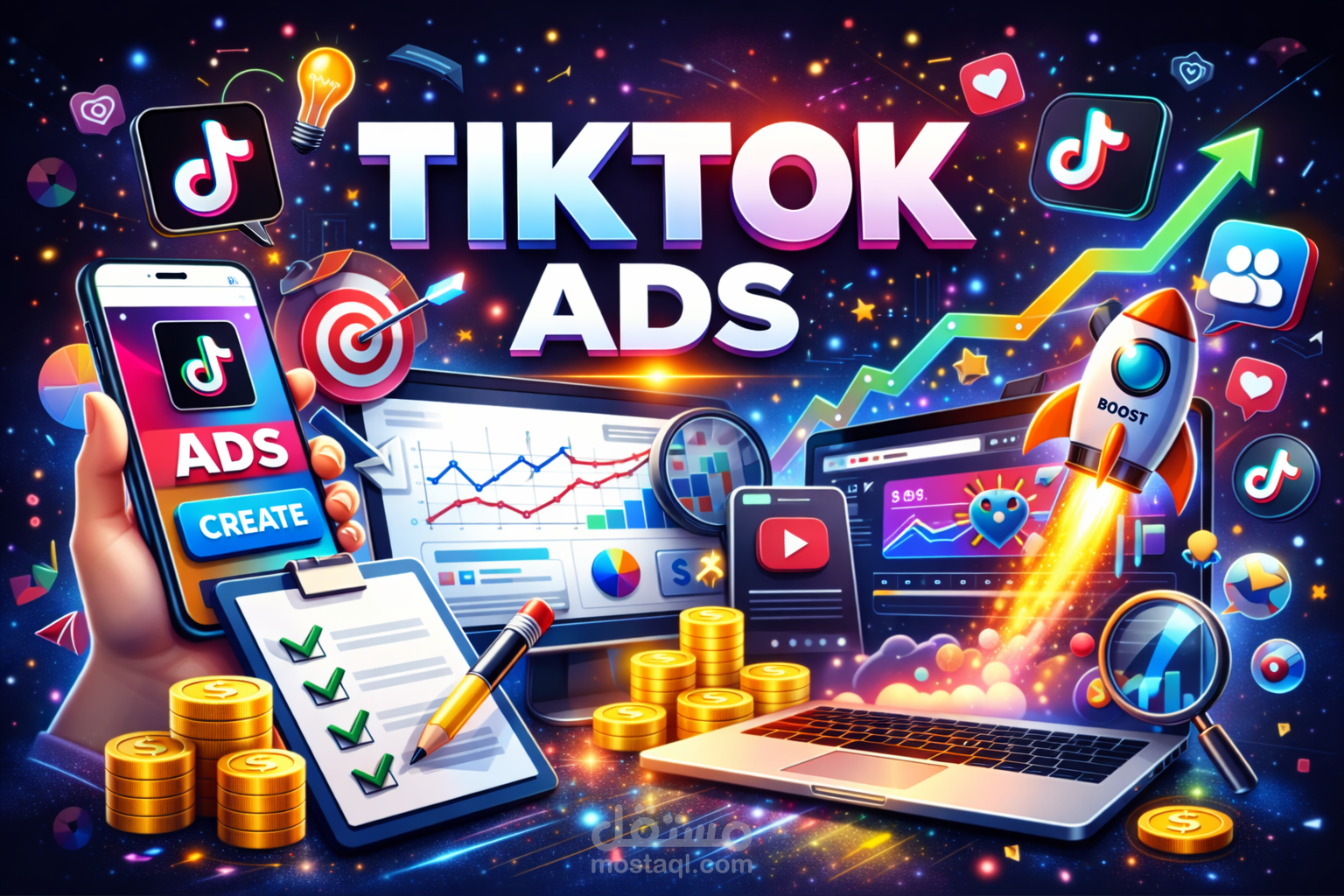 انشاء وادارة الحملات الاعلانية على التيك توك tik tok ads