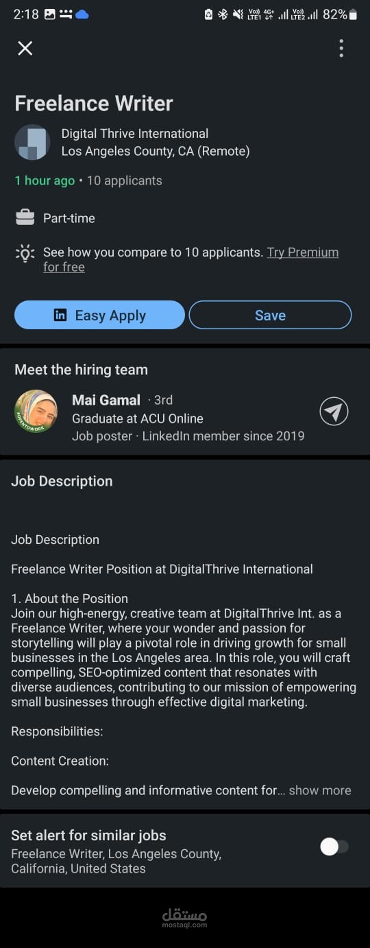 Daily tasks on LinkedIn