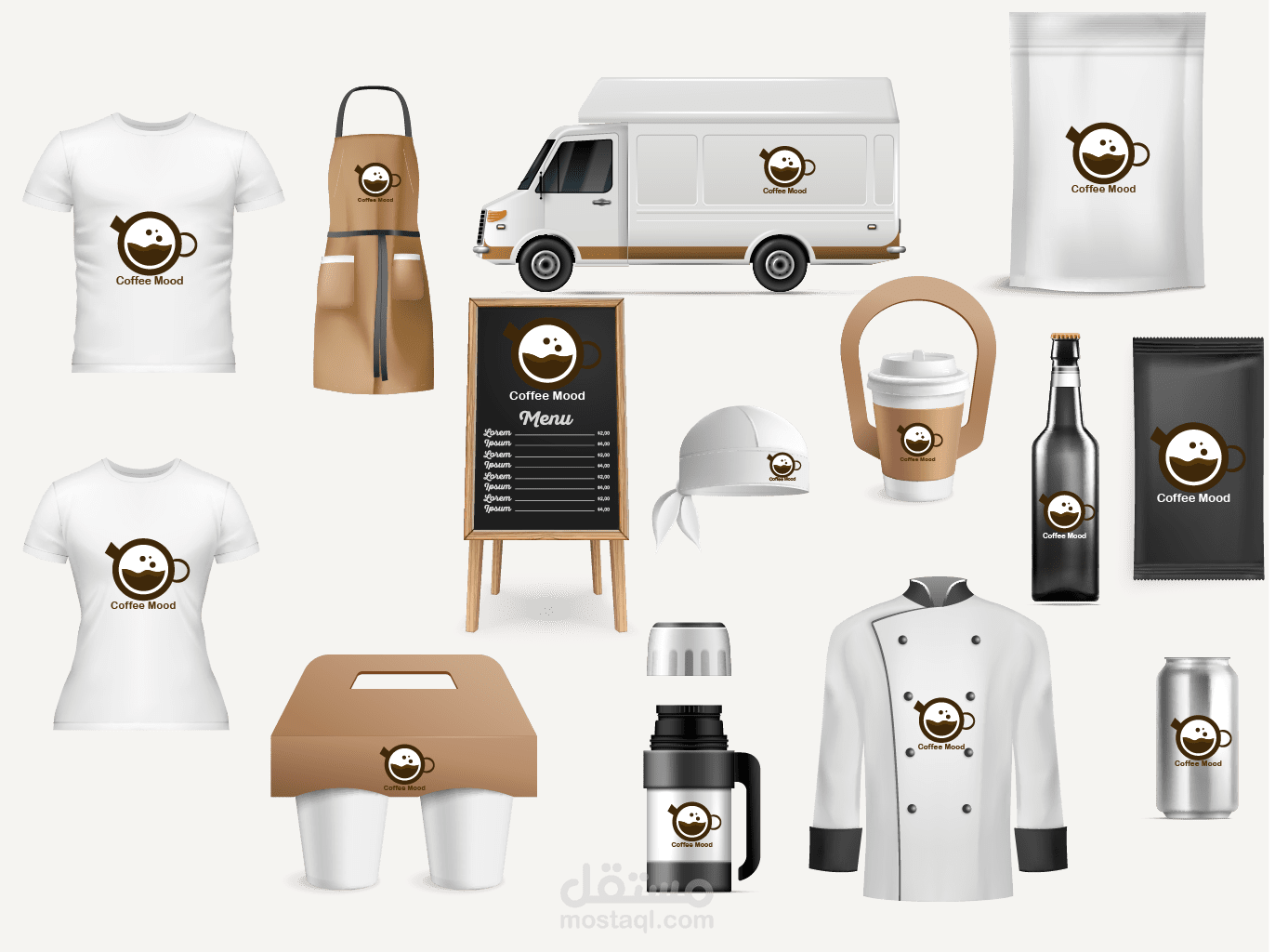 هوية بصرية لكافي قهوة