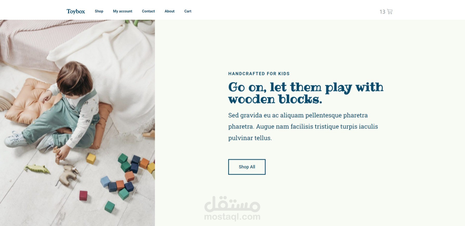 Toy Box ( متجر الكتروني باستخدام ووكومرس )